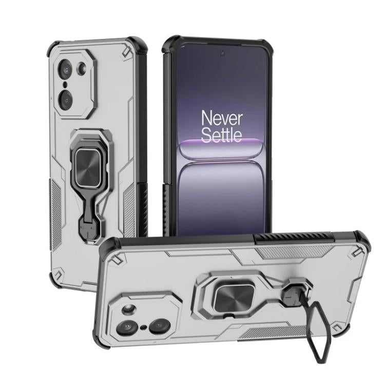 For OnePlus Ace 5 Racing / Nord CE5 5G WANLONFENG Metal Kickstand Phone Case with Screen Protector