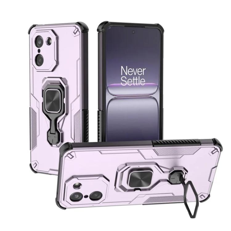 For OnePlus Ace 5 Racing / Nord CE5 5G WANLONFENG Metal Kickstand Phone Case with Screen Protector