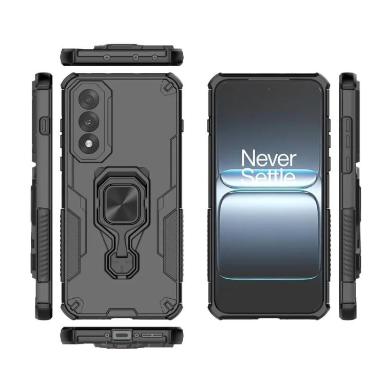 For OnePlus Ace 5 Ultra / Nord 5 5G WANLONFENG Metal Kickstand Phone Case with Screen Protector