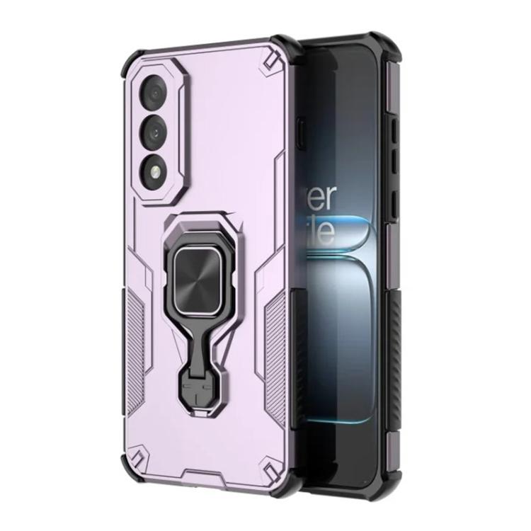 For OnePlus Ace 5 Ultra / Nord 5 5G WANLONFENG Metal Kickstand Phone Case with Screen Protector