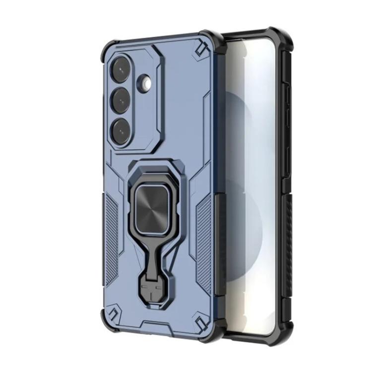 For Galaxy S26 5G WANLONFENG Metal Kickstand Phone Case with Screen Protector
