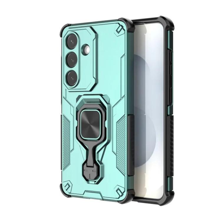 For Galaxy S26 5G WANLONFENG Metal Kickstand Phone Case with Screen Protector