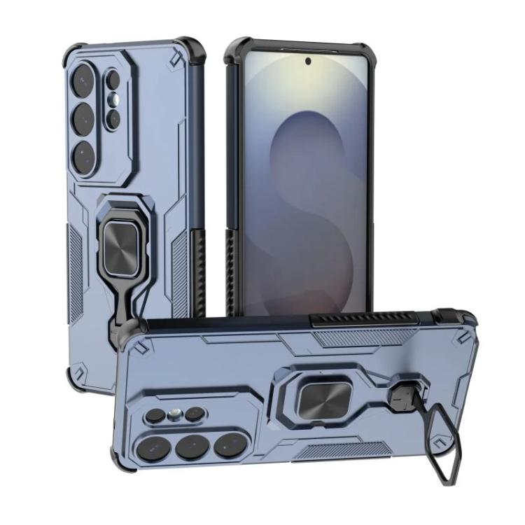 For Galaxy S26 Ultra 5G WANLONFENG Metal Kickstand Phone Case with Screen Protector