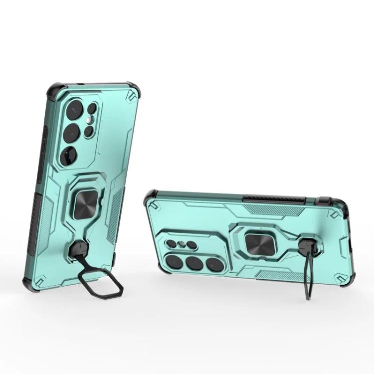 For Galaxy S26 Ultra 5G WANLONFENG Metal Kickstand Phone Case with Screen Protector