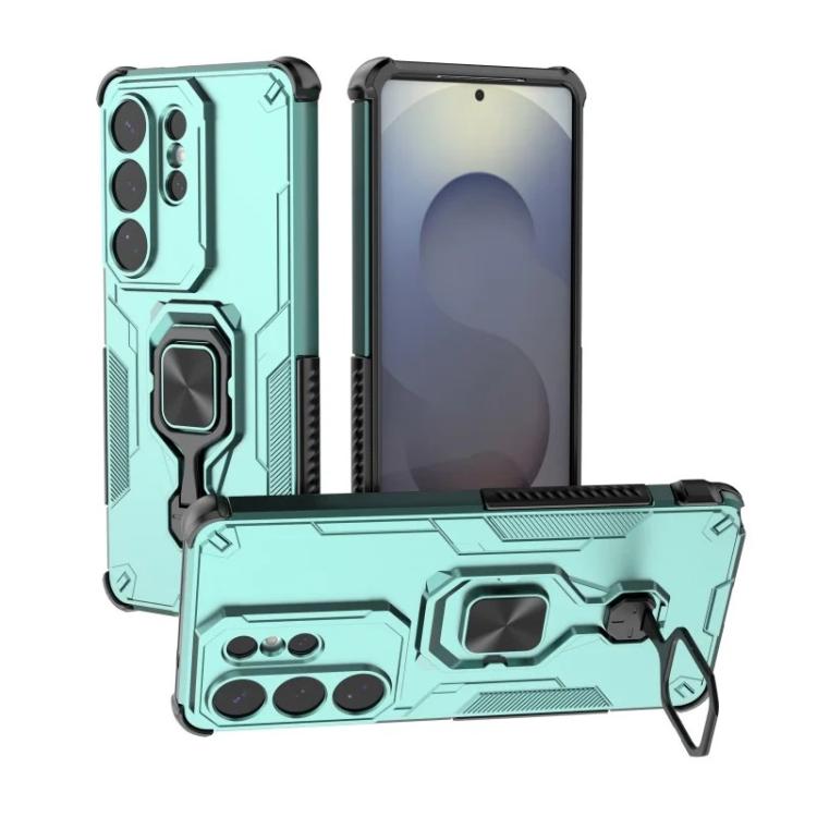 For Galaxy S26 Ultra 5G WANLONFENG Metal Kickstand Phone Case with Screen Protector