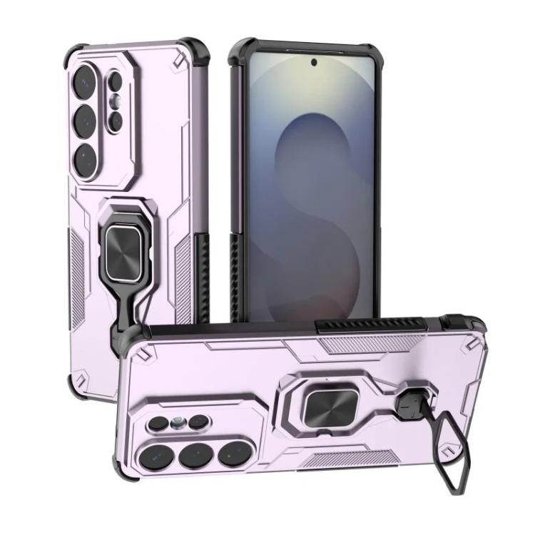 For Galaxy S26 Ultra 5G WANLONFENG Metal Kickstand Phone Case with Screen Protector