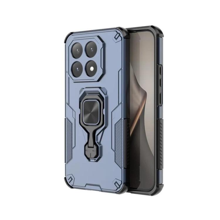 For Xiaomi 15T 5G WANLONFENG Metal Kickstand Phone Case with Screen Protector