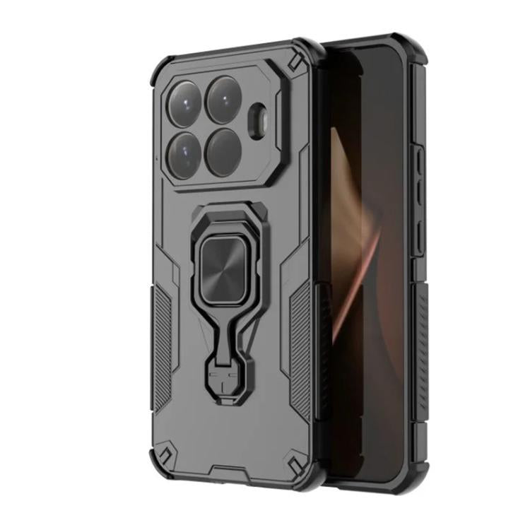 For Xiaomi 15T Pro 5G WANLONFENG Metal Kickstand Phone Case with Screen Protector