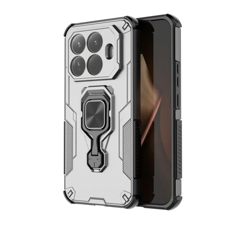 For Xiaomi 15T Pro 5G WANLONFENG Metal Kickstand Phone Case with Screen Protector