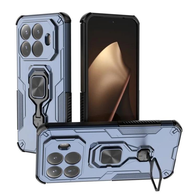 For Xiaomi 15T Pro 5G WANLONFENG Metal Kickstand Phone Case with Screen Protector