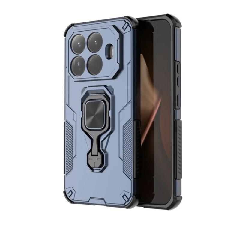 For Xiaomi 15T Pro 5G WANLONFENG Metal Kickstand Phone Case with Screen Protector