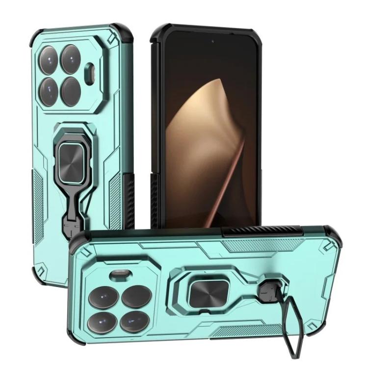 For Xiaomi 15T Pro 5G WANLONFENG Metal Kickstand Phone Case with Screen Protector