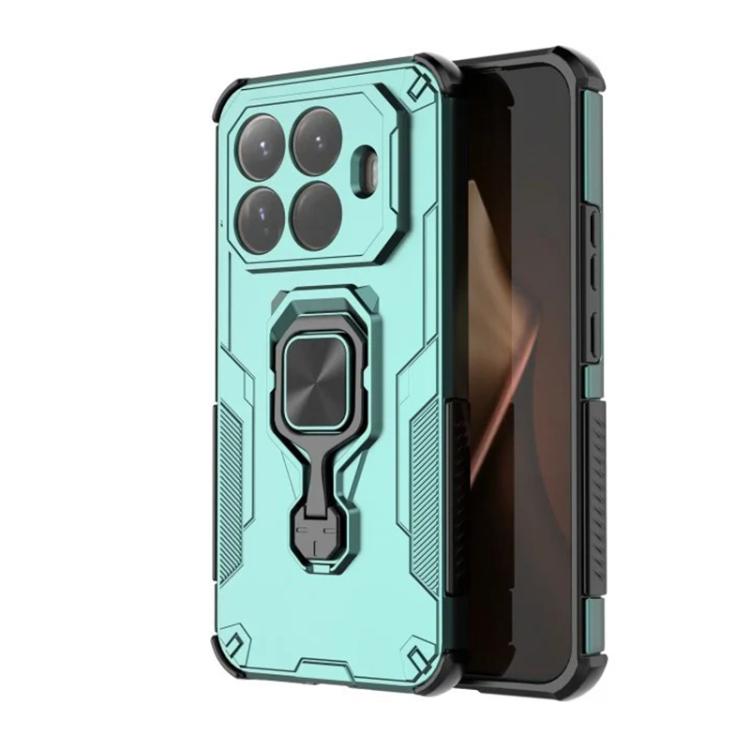 For Xiaomi 15T Pro 5G WANLONFENG Metal Kickstand Phone Case with Screen Protector