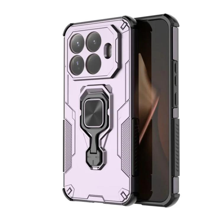 For Xiaomi 15T Pro 5G WANLONFENG Metal Kickstand Phone Case with Screen Protector
