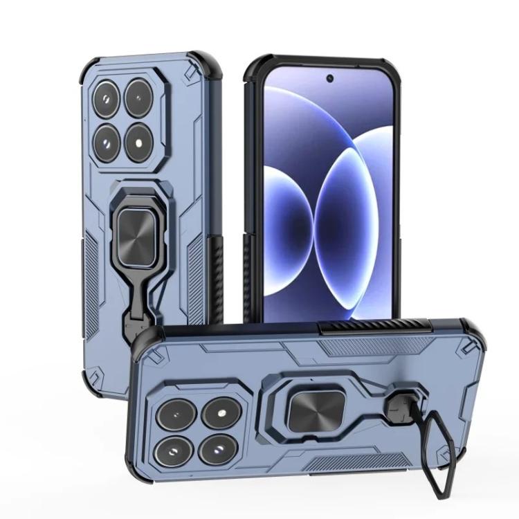 For Xiaomi 17 WANLONFENG Metal Kickstand Phone Case with Screen Protector