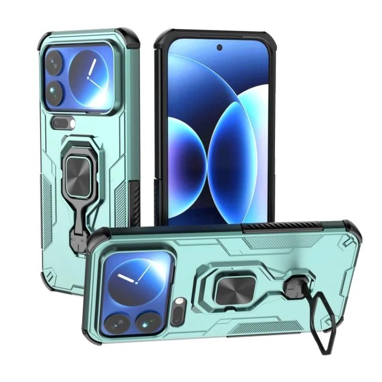 For Xiaomi 17 Pro WANLONFENG Metal Kickstand Phone Case with Screen Protector