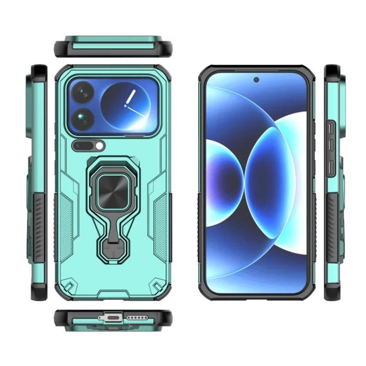 For Xiaomi 17 Pro Max WANLONFENG Metal Kickstand Phone Case with Screen Protector