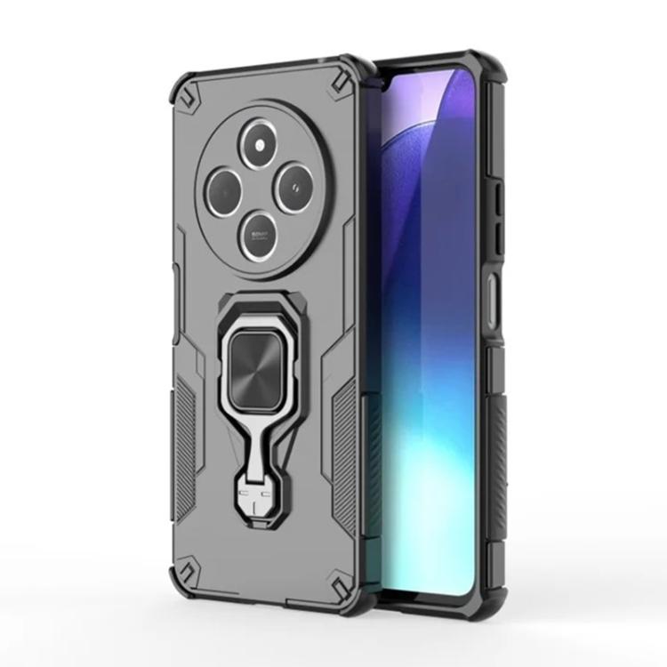 For Redmi 14C 4G / 14R 5G WANLONFENG Metal Kickstand Phone Case with Screen Protector