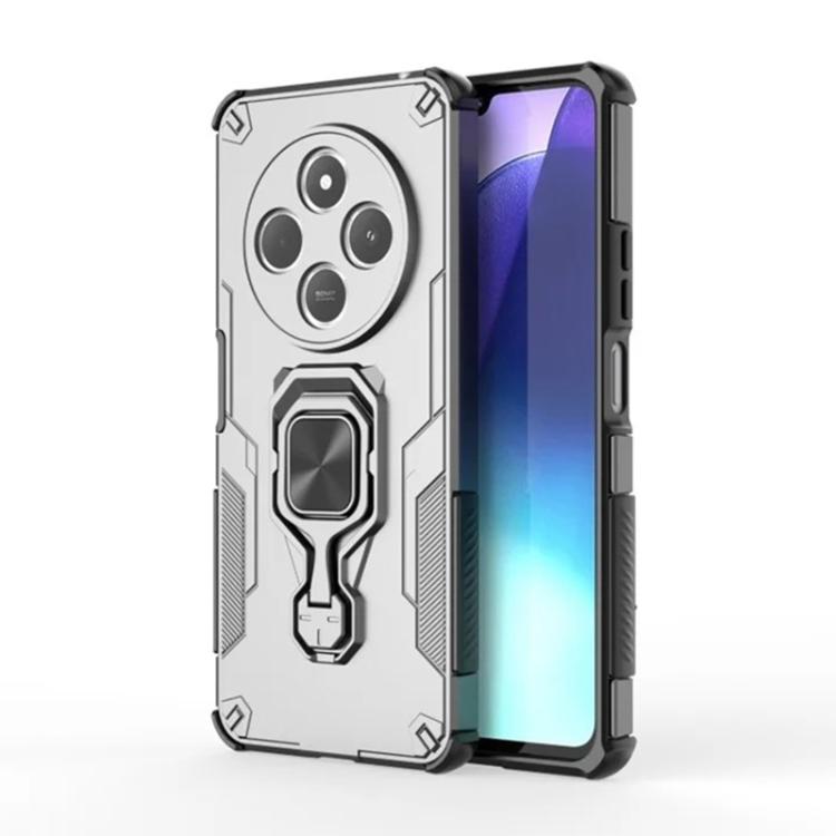 For Redmi 14C 4G / 14R 5G WANLONFENG Metal Kickstand Phone Case with Screen Protector