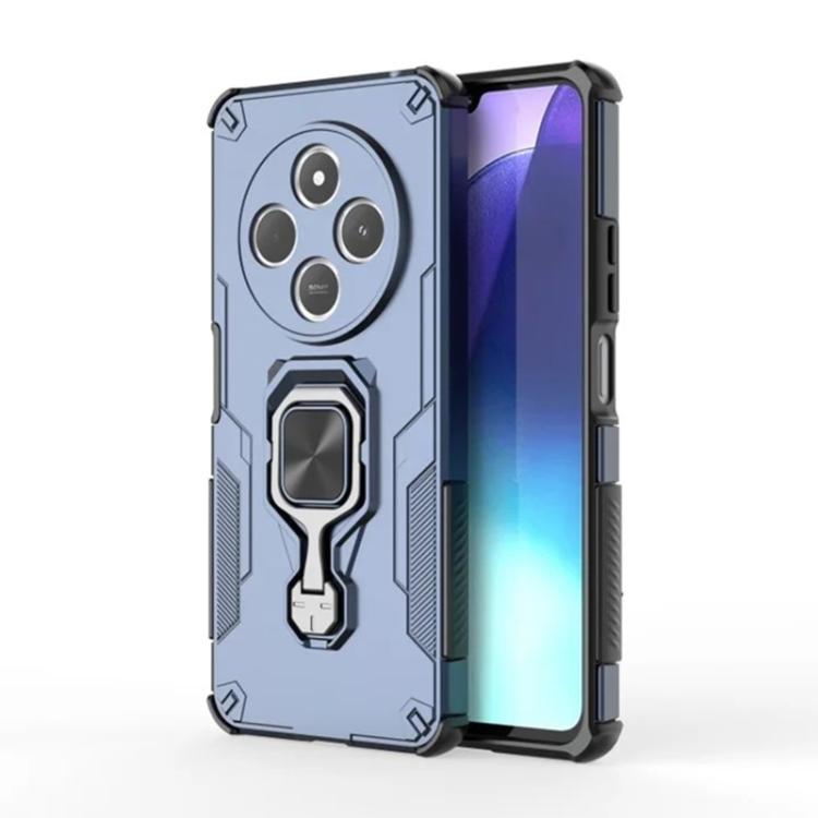 For Redmi 14C 4G / 14R 5G WANLONFENG Metal Kickstand Phone Case with Screen Protector