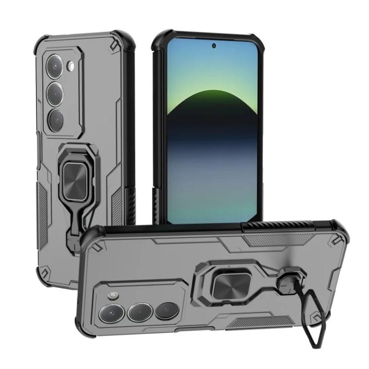 For Redmi 15 5G Global 169.5mm WANLONFENG Metal Kickstand Phone Case with Screen Protector