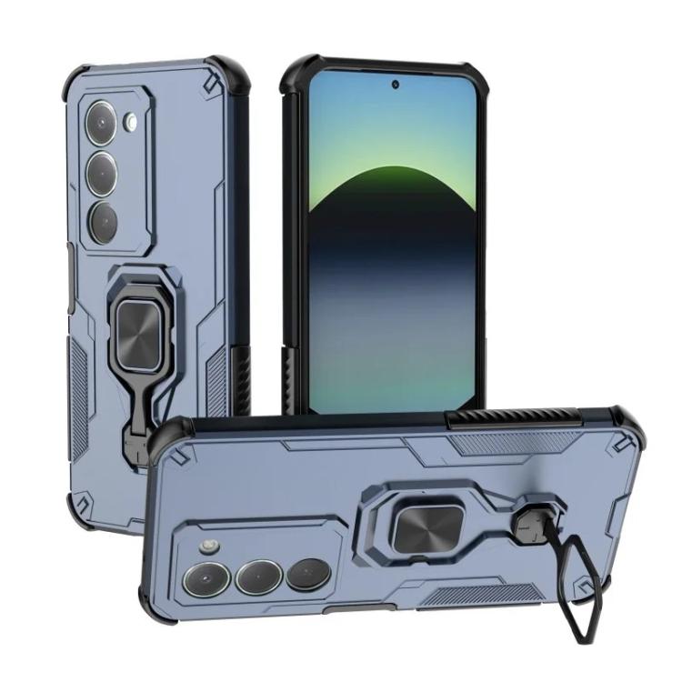 For Redmi 15 5G Global 169.5mm WANLONFENG Metal Kickstand Phone Case with Screen Protector
