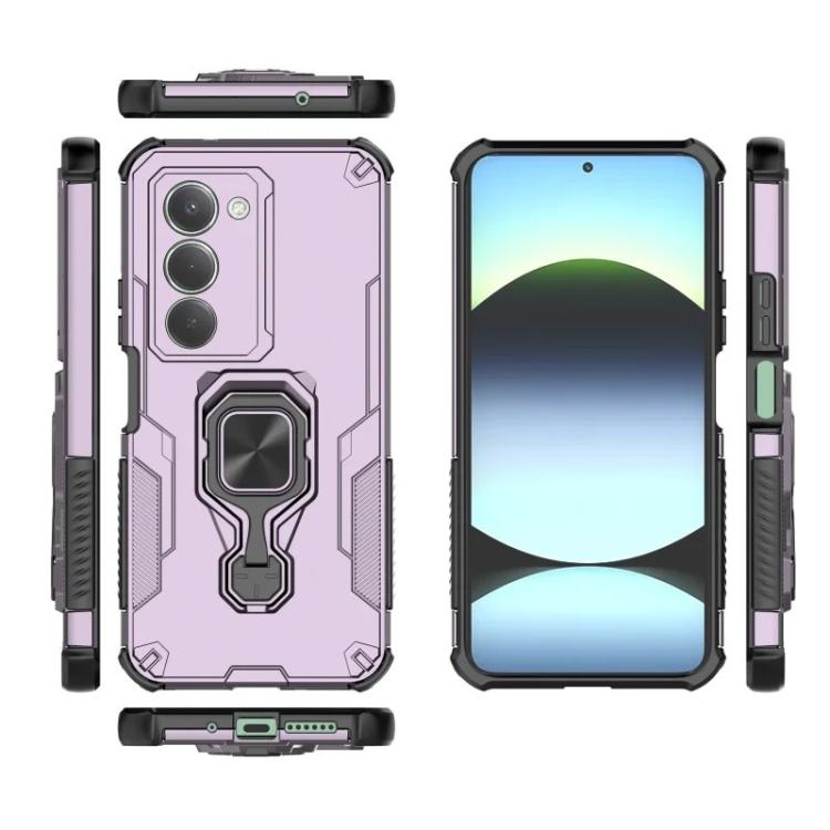 For Redmi 15 5G Global 169.5mm WANLONFENG Metal Kickstand Phone Case with Screen Protector