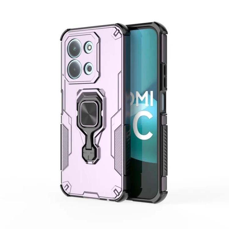For Redmi 15C 5G / 4G EU 173mm WANLONFENG Metal Kickstand Phone Case with Screen Protector