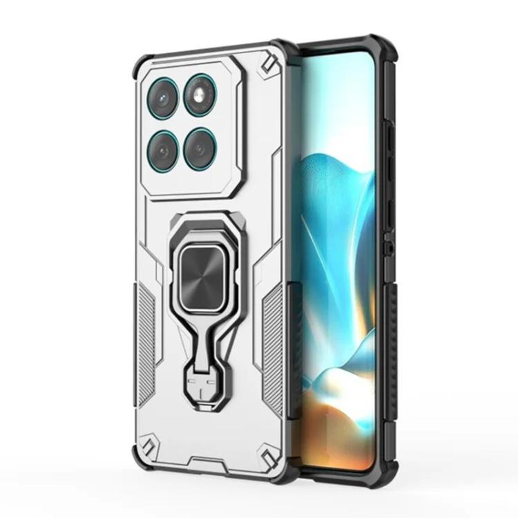For Motorola Edge 60 / 60 Fusion WANLONFENG Metal Kickstand Phone Case with Screen Protector