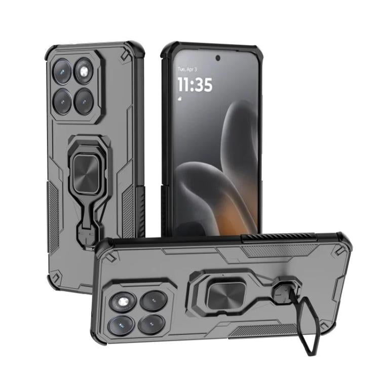 For Motorola Edge 70 Fusion / Fusion+ WANLONFENG Metal Kickstand Phone Case with Screen Protector
