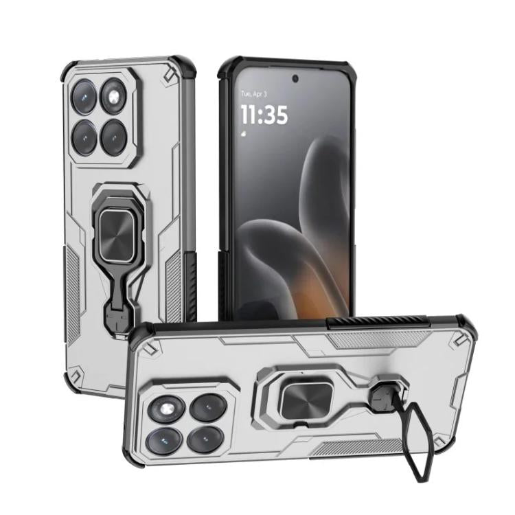For Motorola Edge 70 Fusion / Fusion+ WANLONFENG Metal Kickstand Phone Case with Screen Protector