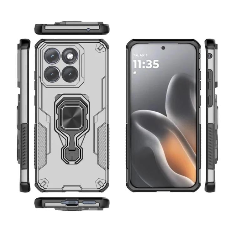 For Motorola Edge 70 Fusion / Fusion+ WANLONFENG Metal Kickstand Phone Case with Screen Protector