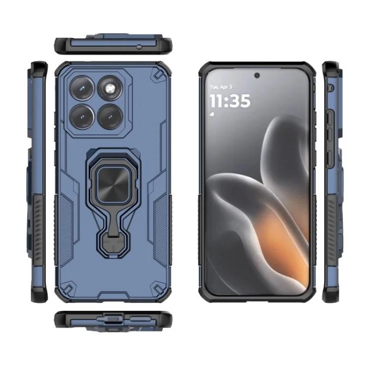 For Motorola Edge 70 Fusion / Fusion+ WANLONFENG Metal Kickstand Phone Case with Screen Protector