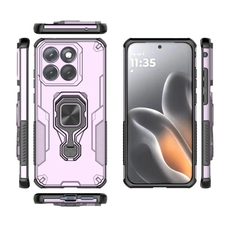 For Motorola Edge 70 Fusion / Fusion+ WANLONFENG Metal Kickstand Phone Case with Screen Protector