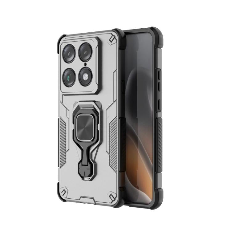 For Motorola Moto X70 Air Pro/Signature WANLONFENG Metal Kickstand Phone Case with Screen Protector