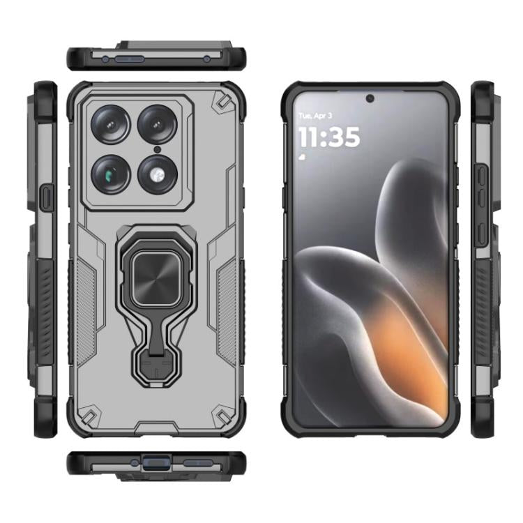 For Motorola Moto X70 Air Pro/Signature WANLONFENG Metal Kickstand Phone Case with Screen Protector