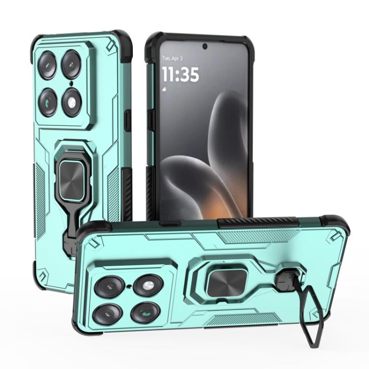 For Motorola Moto X70 Air Pro/Signature WANLONFENG Metal Kickstand Phone Case with Screen Protector