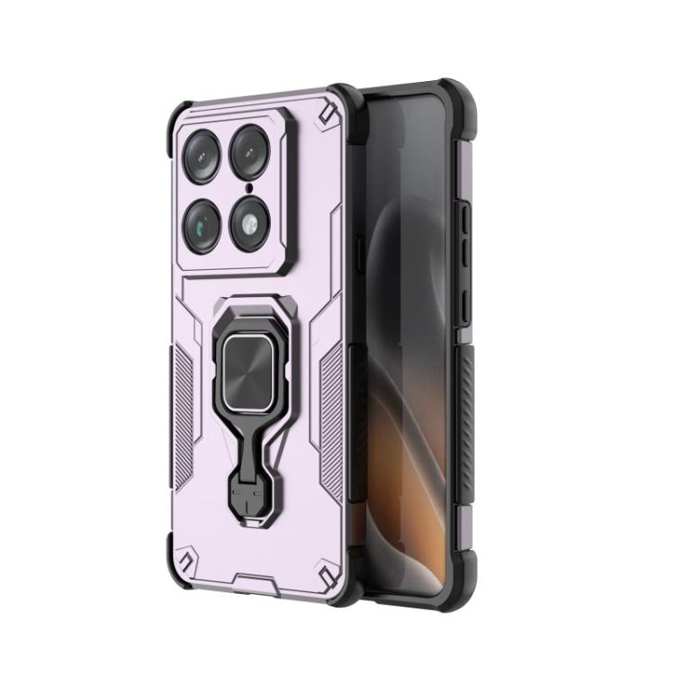 For Motorola Moto X70 Air Pro/Signature WANLONFENG Metal Kickstand Phone Case with Screen Protector