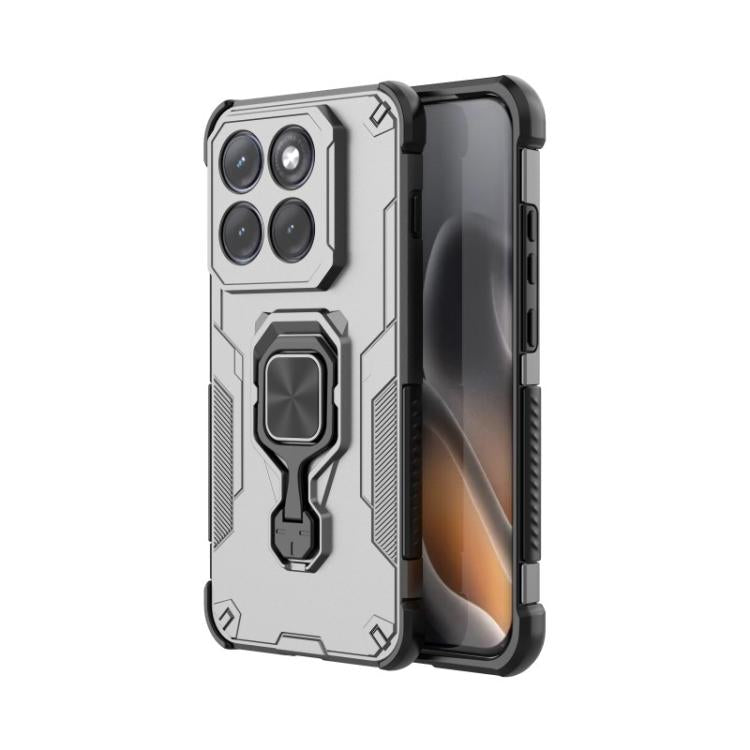 For Motorola Edge 70 Pro 5G WANLONFENG Metal Kickstand Phone Case with Screen Protector