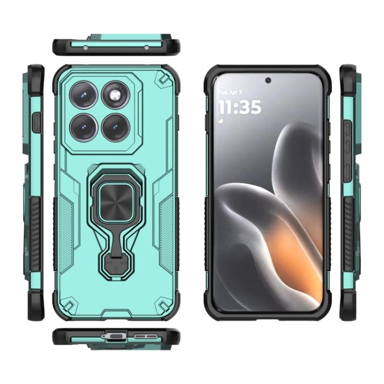 For Motorola Edge 70 Pro 5G WANLONFENG Metal Kickstand Phone Case with Screen Protector