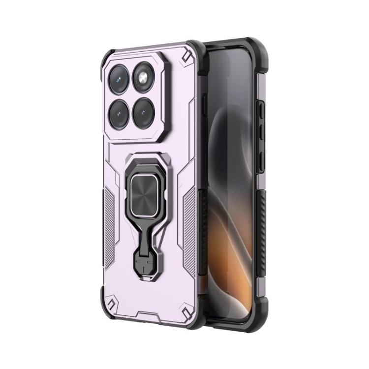 For Motorola Edge 70 Pro 5G WANLONFENG Metal Kickstand Phone Case with Screen Protector