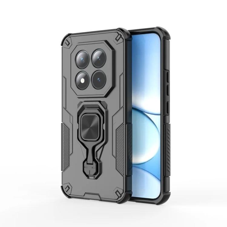 For Redmi Note 15 5G Global / Poco M8 5G WANLONFENG Metal Kickstand Phone Case with Screen Protector