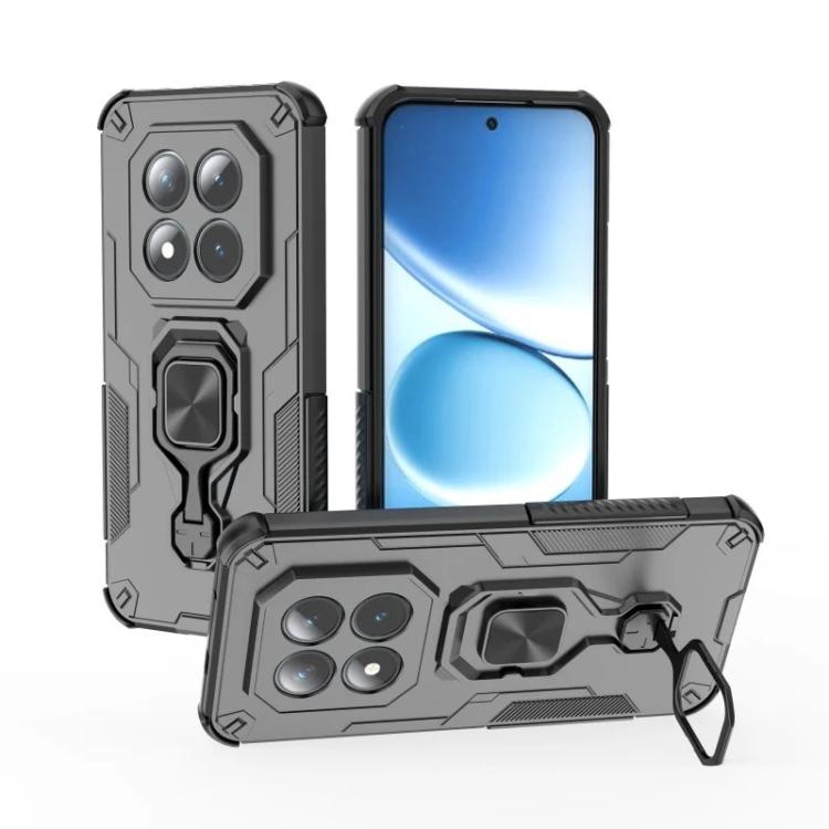 For Redmi Note 15 Pro+ 5G Global 163.3mm WANLONFENG Metal Kickstand Phone Case with Screen Protector