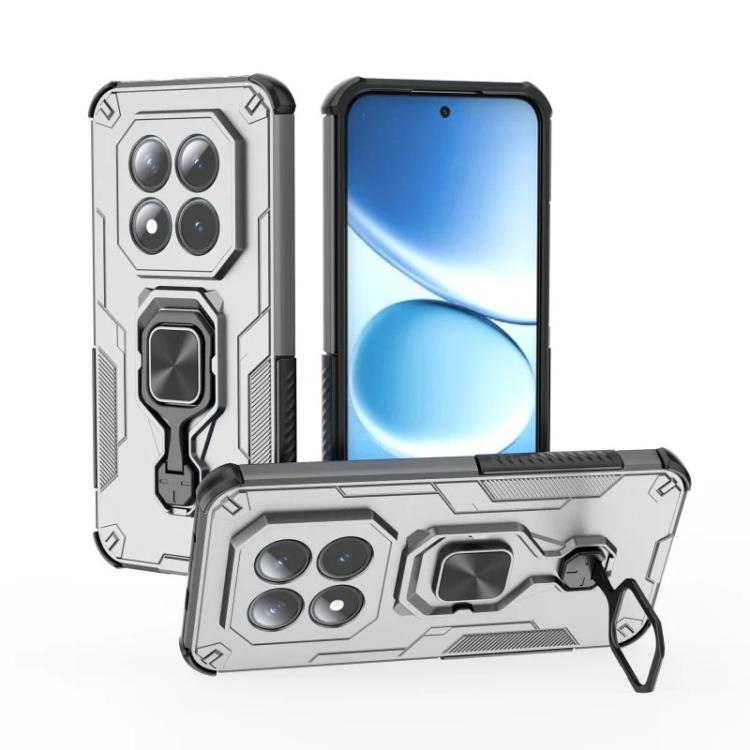 For Redmi Note 15 Pro+ 5G Global 163.3mm WANLONFENG Metal Kickstand Phone Case with Screen Protector