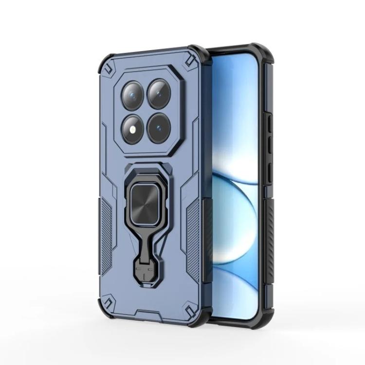 For Redmi Note 15 Pro 4G Global 163.2mm WANLONFENG Metal Kickstand Phone Case with Screen Protector