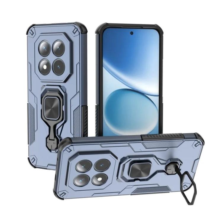For Redmi Note 15 Pro 5G Global 163.6mm WANLONFENG Metal Kickstand Phone Case with Screen Protector