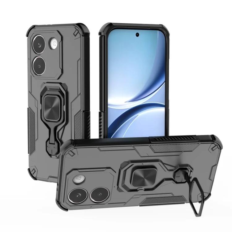 For Redmi Turbo 5 5G  / Poco X8 Pro 5G WANLONFENG Metal Kickstand Phone Case with Screen Protector