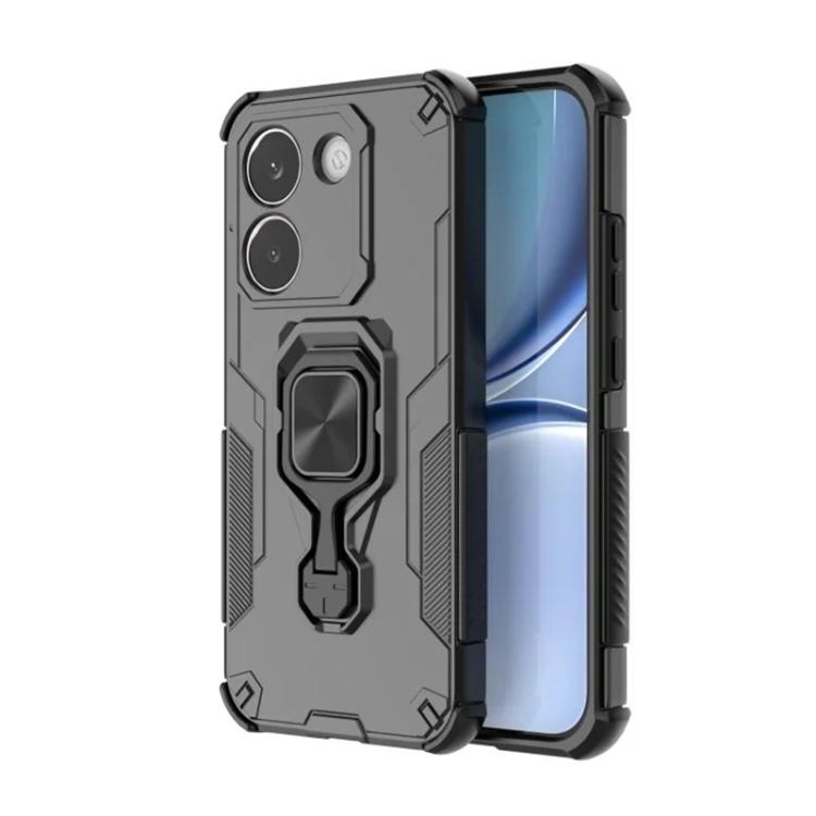 For Redmi Turbo 5 5G  / Poco X8 Pro 5G WANLONFENG Metal Kickstand Phone Case with Screen Protector