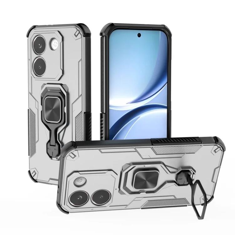 For Redmi Turbo 5 5G  / Poco X8 Pro 5G WANLONFENG Metal Kickstand Phone Case with Screen Protector