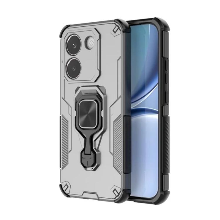For Redmi Turbo 5 5G  / Poco X8 Pro 5G WANLONFENG Metal Kickstand Phone Case with Screen Protector